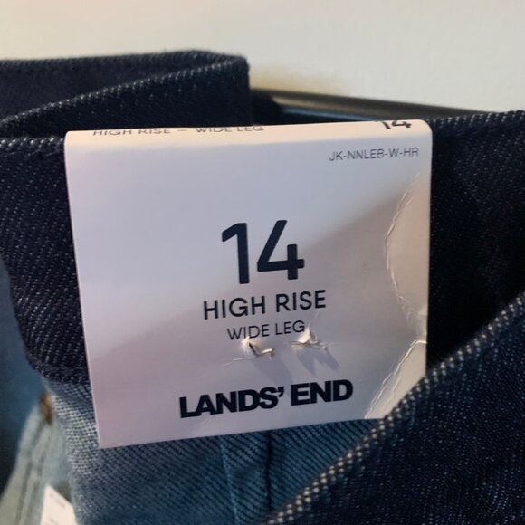 Lands End Wide Leg Jeans - Picture 3 of 7